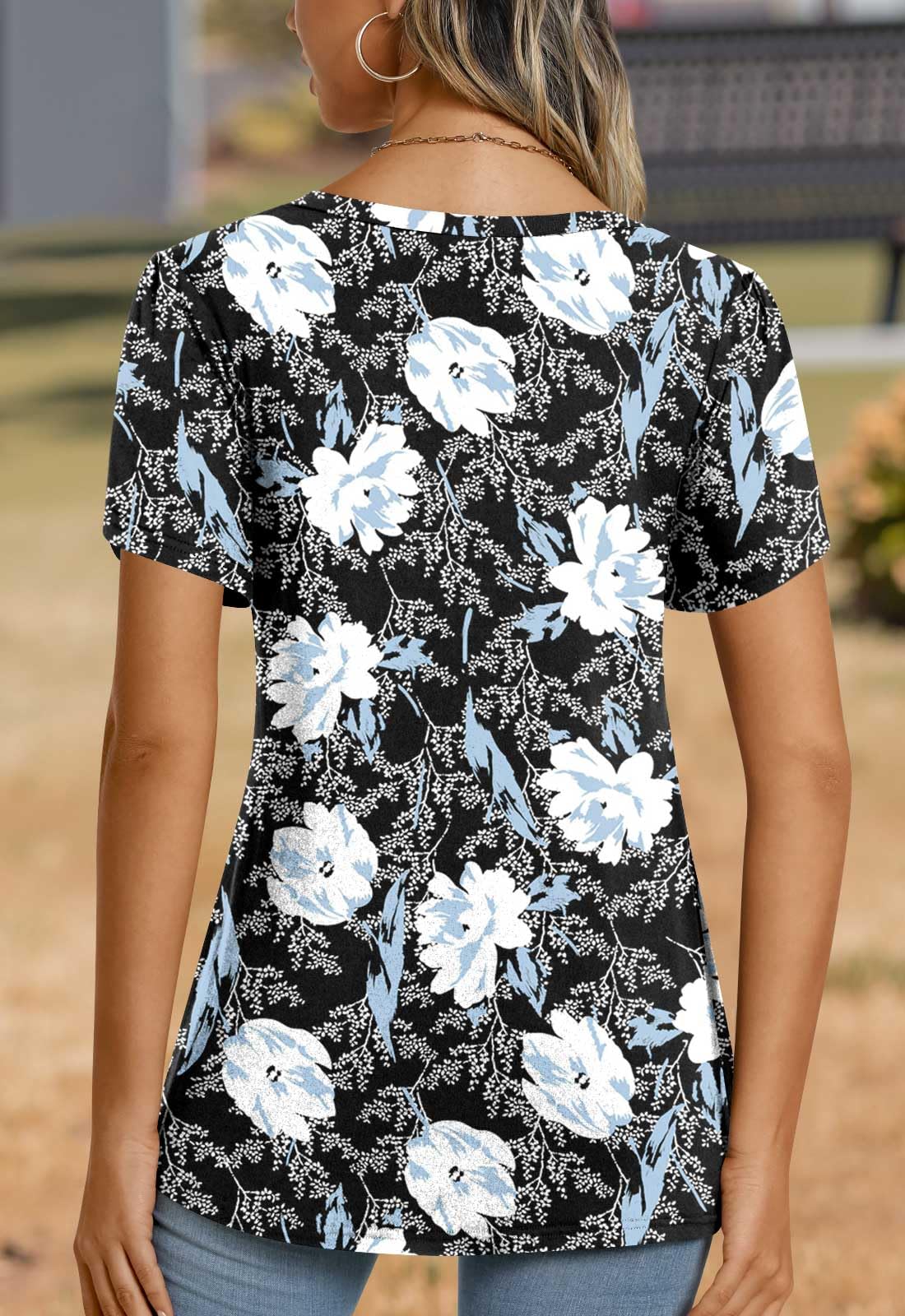 Solrien 2025 Womens Tops Summer Short Sleeve